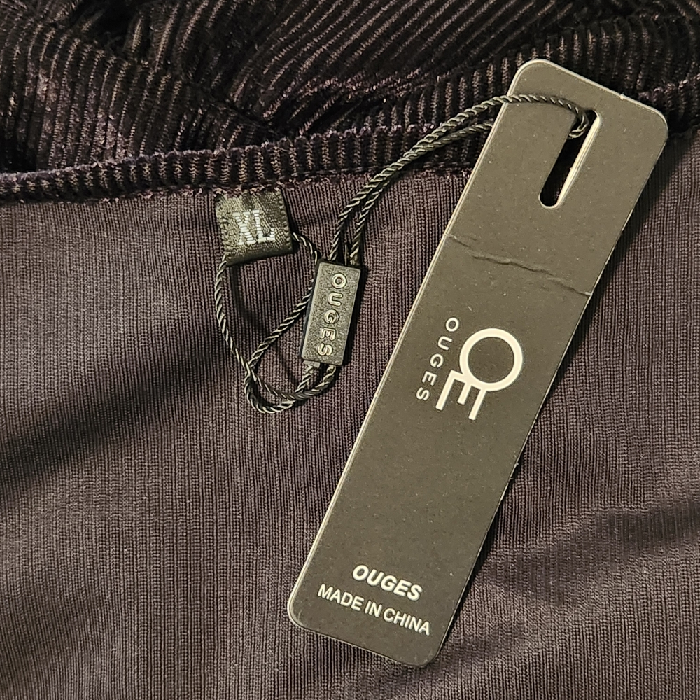 Ouges Black Wrap-Look Velvet Cocktail Dress Size … - image 6